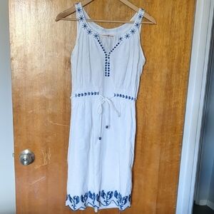 Altar'd State Blue and White Halter Sundress
